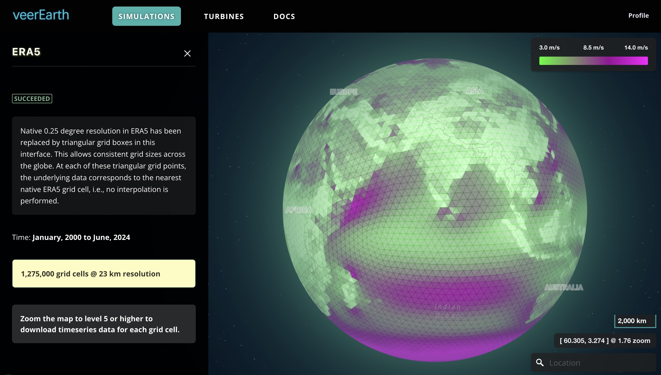 Veer Earth ERA 5 public data set