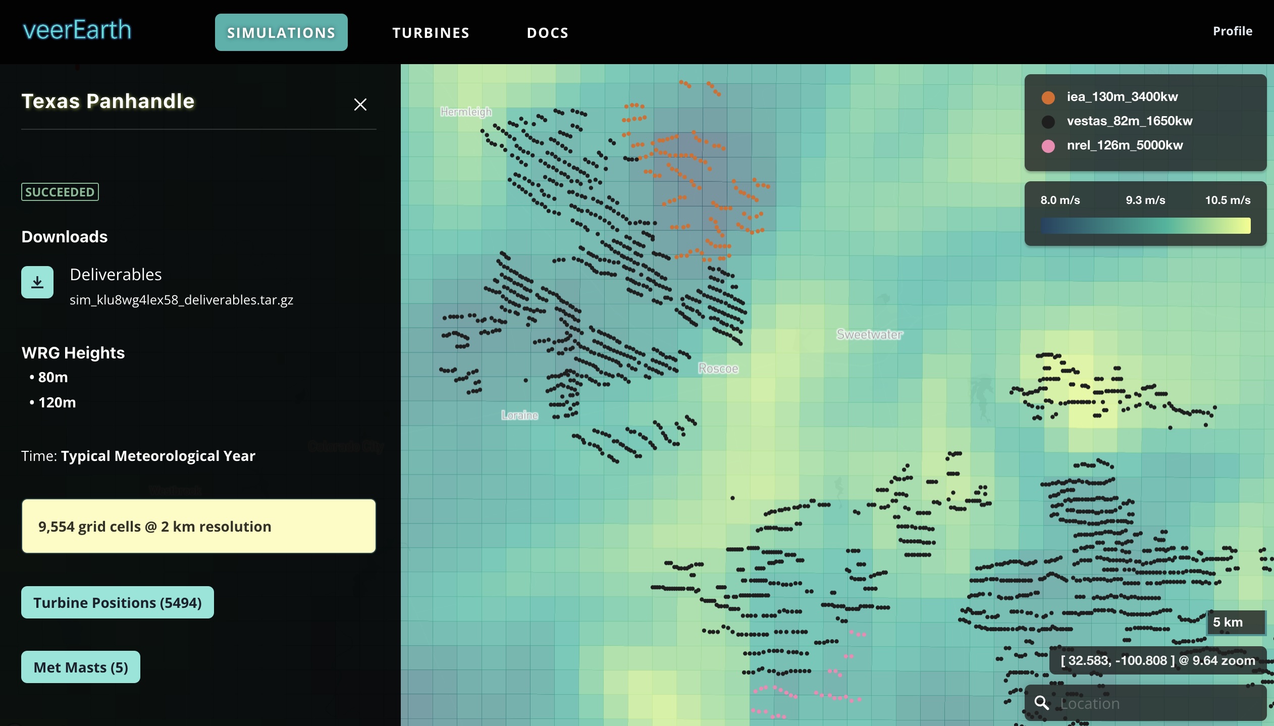 Veer Earth simulation results